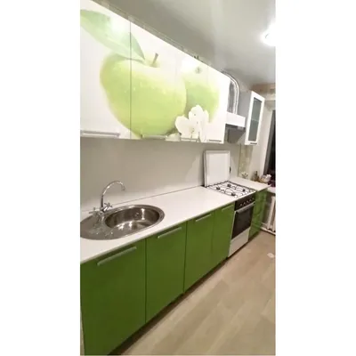 Кухня Яблоко фотопечать ЛДСП 1,6м (м) - «Выгодная мебель