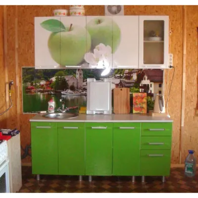 Кухня Яблоко 1,8 метра BTS купить по низкой цене с доставкой по Москве в  интернет магазине Мебелишка