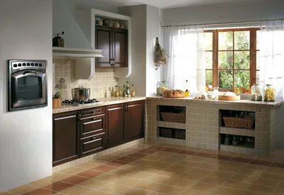 Кухонный гарнитур из плитки дизайн (49 фото) - красивые картинки и HD фото