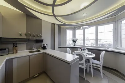 Кухня совмещенная с балконом, дизайн кухни с балконом