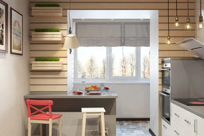 Дизайн кухни с балконом - интересные решения от профессионалов