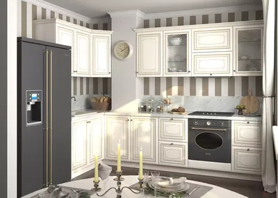 Белая кухня с деревянной столешницей - 44 реальных фото дизайна интерьера  белого гарнитура под дерево