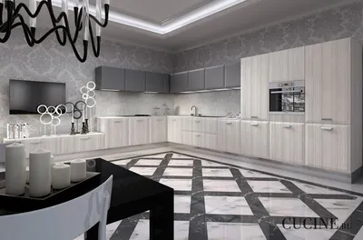 Кухня 14 кв.м современная классика с элементами минимализма