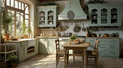 Кухня в стиле прованс фото в интерьере квартиры и дома