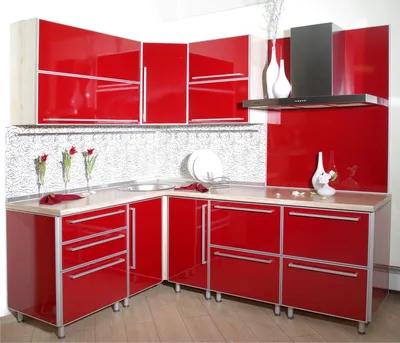 Кухня (гарнитур для кухни) из массива древесины в отделке шпоном цвета бордо  Sintonia, Aster Cucine - Мебель МР