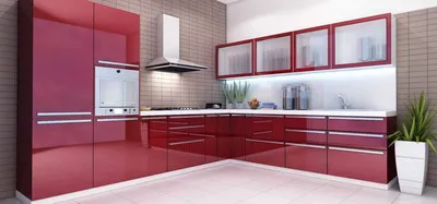 «Кухня Прованс-1 Баер 3,4м белый софт/бордо глянец» купить в  интернет-магазине - 3 232 руб.