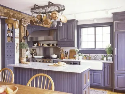 Кухня цвета лаванды фото фотографии