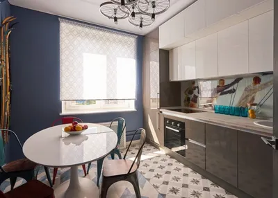 Угловая кухня с белыми дверцами на заказ в СПб - Рид Мастер