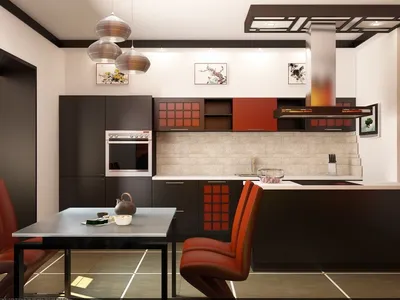 Твой дом - Дизайн кухни в японском стиле