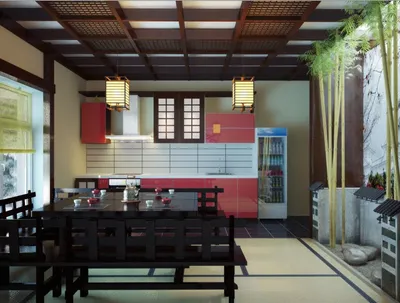 ᐉ Кухня в японском стиле: 20 примеров с фото