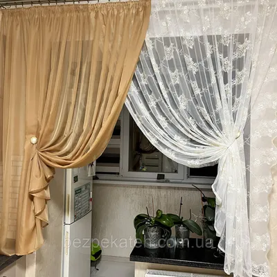 ᐉ Кухонные шторы Ромашка Гранд Серый (33328) • Купить в Киеве, Украине •  Лучшая цена в Эпицентр