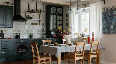 Короткая зеленая кухонная тюль. Занавеска на кухню. Шторы в кухню: 690 грн.  - Декор окон Чернигов на Olx