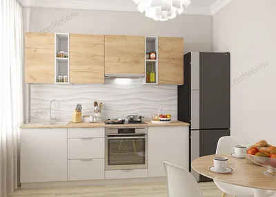 Прямой кухонный гарнитур Тальк / Пикрит Лайн 3 метра (арт.56) купить в  Екатеринбурге | Интернет-магазин VOBOX