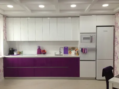 Прямая кухня 3 метра МоДа люкс Виолетта VIP-Master ✓ Купить прямую кухню  MoDa: цена, фото, отзывы ✠ Прямые кухни Киев-Мебель