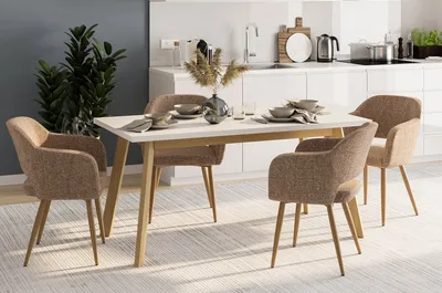 Маленькая кухня: 25 вариантов размещения стола со стульями — Roomble.com