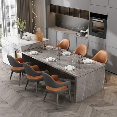 Современные минималистичные обеденные стулья для кухни, бытовые кожаные  стулья для гостиной, гостиницы, ресторана, спинки для отдыха | AliExpress