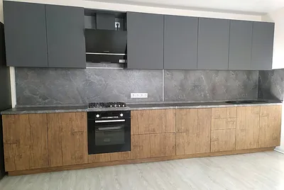 Кухонный гарнитур Киото Белый текстурный / Дуб Сонома 120 см 173611 купить  в Москве в интернет-магазине «Первый Мебельный»
