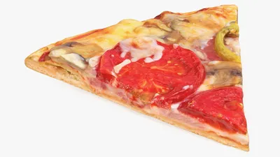 Изолированный кусок пиццы стоковое изображение. изображение насчитывающей  гриб - 34513359