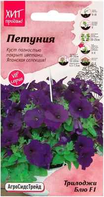 Ампельная петуния до 1,5 метров, кустовая, минитуния, махровая