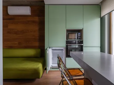 Кухня-гостиная 15 кв м с островом и выдвижными розетками (11 фото в  квартире)