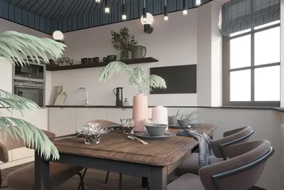 Дизайн кухни-студии: как отделить рабочую зону от обеденной - магазин  мебели Dommino