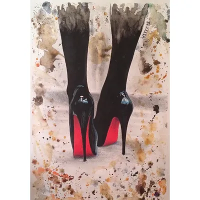 Лабутены черные замшевые, туфли женские на высоком каблуке. (ID#975884230),  цена: 1450 ₴, купить на Prom.ua