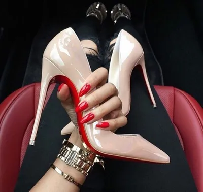 Женские бежевые туфли лодочки на каблуке в стил лабутен лабутены christian  louboutin so kate 12 см — цена 4499 грн в каталоге Туфли ✓ Купить женские  вещи по доступной цене на Шафе | Украина #111766452