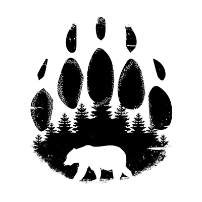 Лапы медведя - Идеальные для использования в фоновых изображениях