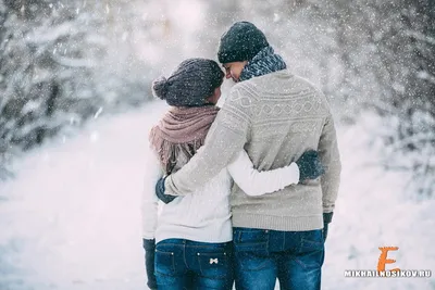 Фотосессия love story зимой. Руслан и Лена. Love is in the air.