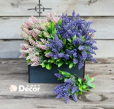 Купить Искусственные цветы 1 куст травы лаванда букет композиция для дома  интерьера 37 см по выгодной цене в интернет-магазине OZON.ru (318958414)