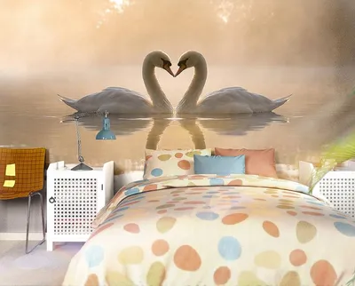 Фреска Лебеди на пруду 30710 купить в Украине | Интернет-магазин Walldeco.ua