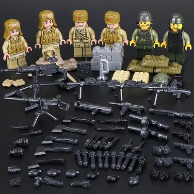 Лего военные фигурки человечки спецназ армии и повстанцы с оружием, набор  для мальчиков - купить с доставкой по выгодным ценам в интернет-магазине  OZON (869275604)