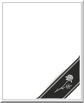Black Ribbon Transparent Background Png - Ленточка На Фото Умершего Clipart  (#294955) - PikPng