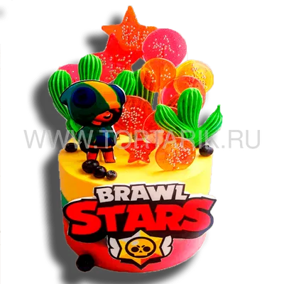 Детский Торт Леон Brawl Stars