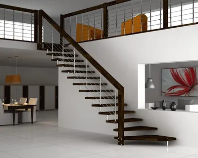 Выбор лестницы для дома - многообразие вариантов вы найдёте здесь - СК  БрусДом