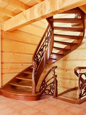 Стеклянная лестница ЛС 6 прямая на тетиве | smmetall.ru