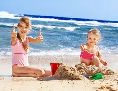 Лето пляж дети - 93 фото