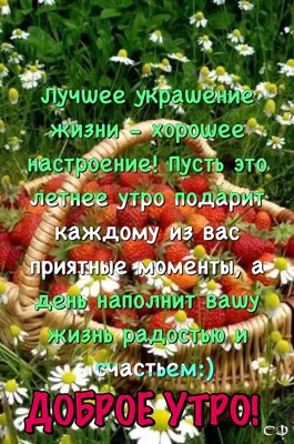 Открытки \"Доброго утра!\" летом (300+)