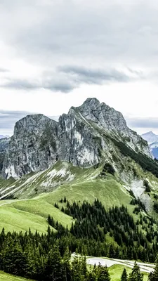 Картинка Лето и зима в горах » Горы » Природа » Картинки 24 - скачать  картинки бесплатно