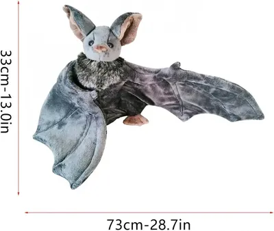 Реалистичная мягкая игрушка Hansa Коричневая летучая мышь парящая 37 см  купить по цене 3046 ₽ в интернет-магазине Детский мир