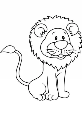 Рисунок карандашом льва для срисовки - 77 фото