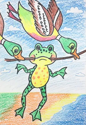Рисунок лягушка путешественница | Милые рисунки, Рисунки, Рисунок