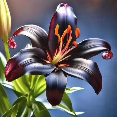 Лилия азиатская сорт Ландини / Landini - «Мистическая черная лилия -  Ландини / landini . Фото в саду» | отзывы