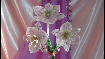 Амазонская лилия из бисера. Урок 1 - Материалы / Beaded amazon lily. Lesson  1 - Supplies - YouTube