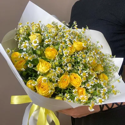 Букет из 51 розы \"Желтые розы\", артикул: 200273 в интернет магазине  EnjoyFlowers.ru ❀ с доставкой по Москве
