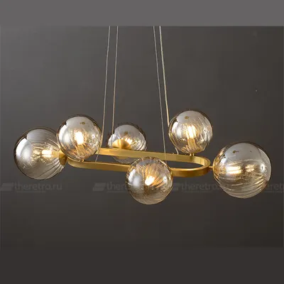 ✓ Люстра Ball Sunrise Pendant lamp smok 3 плафона от LoftConcept по низким  ценам с быстрой доставкой по России ✓ Подчеркните свой интерьер с Люстрой  Ball Sunrise Pendant lamp smok 3 плафона