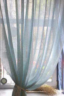 Штора-тюль лен Шале 300х270 см белая купить недорого в интернет-магазине  товаров для декора Бауцентр