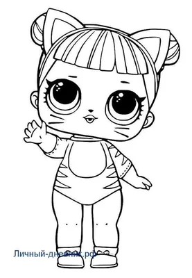 How to draw DOLL LOL / cartoon coloring DOLL LOL for children / Coloring  for Kids - YouTube