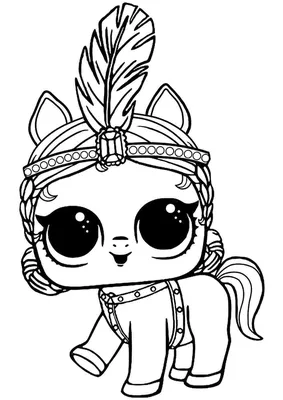 Pony LOL Showpony Coloring Page - Get Coloring Pages