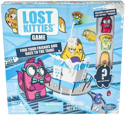 Hasbro Набор игровой Lost kitties 5 котиков в непрозрачной упаковке -  «Пирожки с котятами - это прошлый век. А вот молоко с 5-ю котятами от Lost  kitties мечта многих детей. Покажу кто